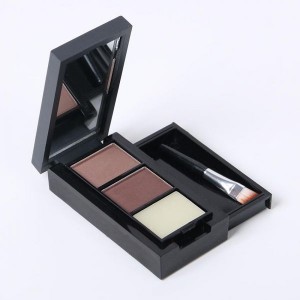 M.N Original Black & Brown Powder Eyebrow Enhancer with Fixer - Great Material