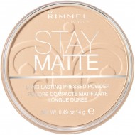Rimmel London Stay Matte Long Lasting Pressed Powder, Transparent [001] 0.49 Ounce (Pack of 1)